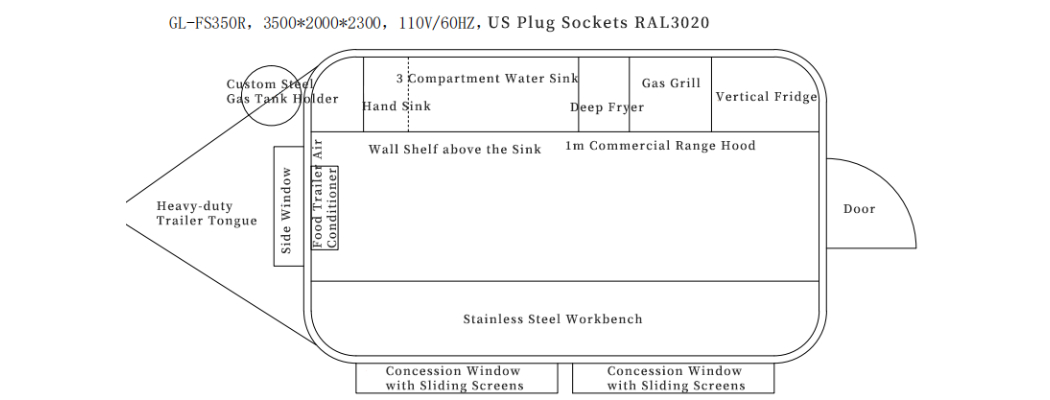 burger van floor plan